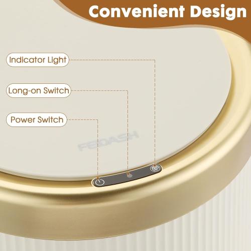 Automatic Motion Sensor Bathroom Trash Can with Lid, 2.8 Gallon Touchless Trash Garbage Bin Small Mini Trash Cans Trashcan -White