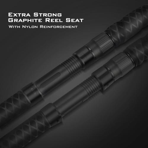 KastKing Kong Saltwater & Freshwater Fishing Rod, Powerful, Lightweight S-Curve Graphite Rod Blanks, Nano Resin Technology, Stainless-Steel Double-Foot Guides w/Titanium Oxide Rings, Non-Slip Handles