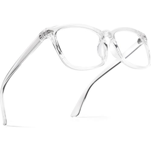 2 Pack Pro Acme Non-prescription Glasses Clear Frame Glasses for Women Men
