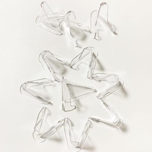 50 PCS Acrylic Display Holder Clear Display Easel Stands for Coins Capsules Phone Medals Stones Cards 'Small'