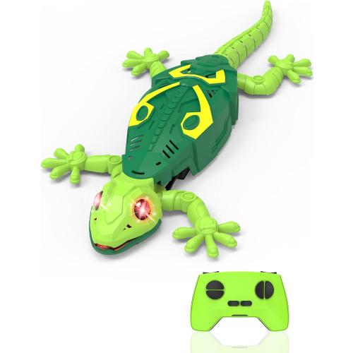 Wall Climbing Lizard,Wall Crawler Robot Gecko Remote Control,Floor Ceiling Crawling Electric Lizard Rc Car Toy,Cool Kids Toys,Easter Birthday Gifts for 3 4 5 6 7 8 9 10  Year Old Boys Girls Teens