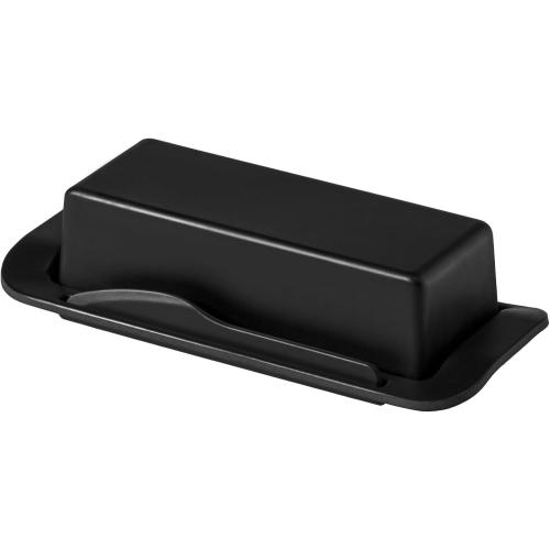 Black Butter Dish, Butter Dish With Lid for Countertop, Unbreakable Butter Keeper With Lid and Knife, Butter Holder for 1 Stick Butter, Butter Container for Home, Camping, Multipurpose