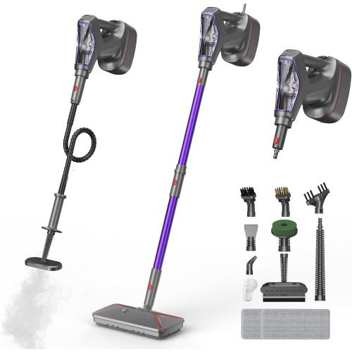 Steam Mop for Floor Cleaning, Heavy Duty 29-in-1 Steam Cleaner for Home with Detachable Handheld Steamer, for Hardwood, Tile, Walls, Grout, Windows, Furniture and Decks