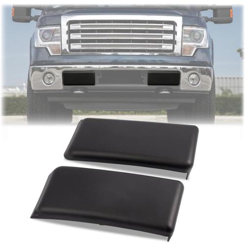 PIT66 Front Bumper Guards Inserts Caps Pads Compatible with Ford F150 2009-2014/Not Fit Harley Edition Driver and Passenger Side Bumper Covers 9L3Z17E810B 9L3Z17E811B