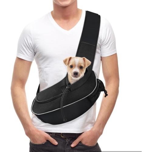 Dog Sling Puppy Carrier Travel Cat Carrier Dog Carrying Bag Pet Carrier for Small Dogs Below 5 lbs Dog Accessories & Cat Supplies Black