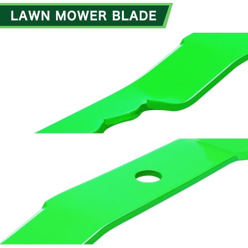 60 Inch Mower Blades Fit for John Deere 7-Iron Z950r z951r 1025r Z930m Z950m 950m 930m Z757 Z665 Lawn Mower Replaces OEM John Deere TCU15881 M128485 M131958 M144196 M163983