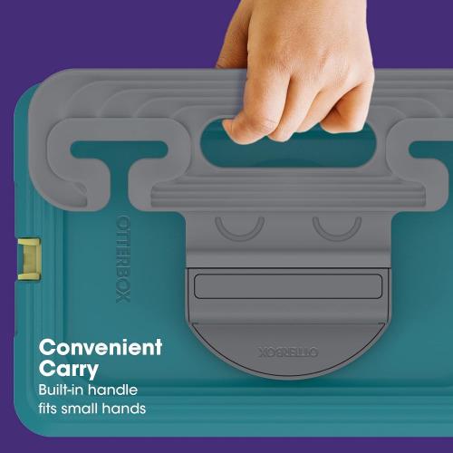 OtterBox Made for Kids Case for iPad 7th, 8th & 9th Gen (10.2 Display - 2019, 2020 & 2021 Version) with Kickstand & Car Headrest Mount Holder - (Empowered Pink)