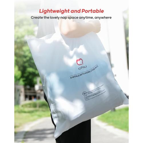 QPAU Inflatable Toddler Travel Bed with 3-Sided Safety Bumpers, Extra Large Kids Air Mattress, Includes Detachable Mattress, Portable for Camping, Travel, Home Use (Grey)