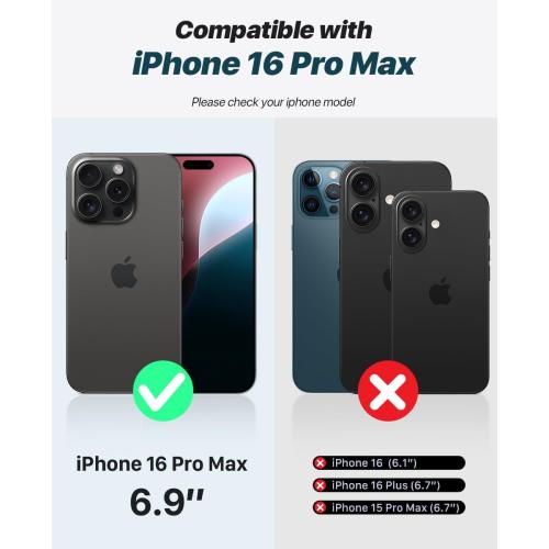 OCASE for iPhone 16 Pro Max Case Detachable Wallet Case with Card Holder, 2 in 1 Pu Leather Flip Folio with RFID Blocking Stand Wrist Strap Shockproof Phone Cover 6.9 Inch 2024, Brown