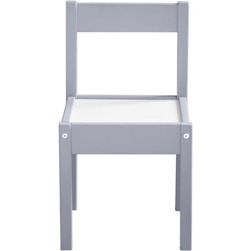 Baby Relax Hunter 3-Piece Kiddy Table & Chair Kids Set, Grey
