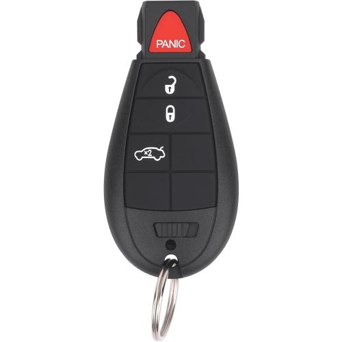 Key Fob Entry Remote Control Key Compatible with Chrysler 300, Dodge Charger, Challenger, Magnum, Replacement for M3N5WY783X IYZ-C01C, 4 Button (Single)