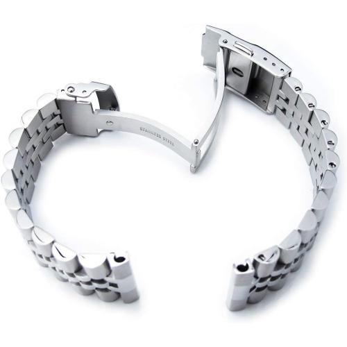 MILTAT 22mm Super-J Louis 316L Stainless Steel Watch Band, straight end universal version