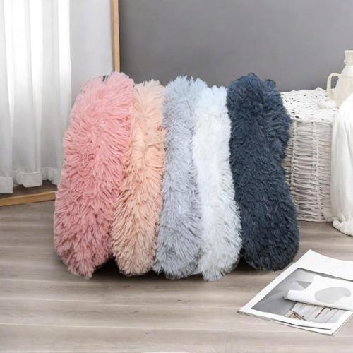Plush Cat Dog Cushion,Round Pet Warm Mat, PP Cotton Soft and Comfortable for Living Room