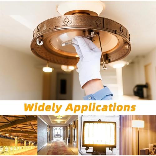 R7S Halogen Light Bulbs 120V 150W,6 Pack J78mm T3 J Type Halogen Bulbs, 3 Inch Long Double Ended Light Bulb for Work, Security,Landscape Lights, Dimmable