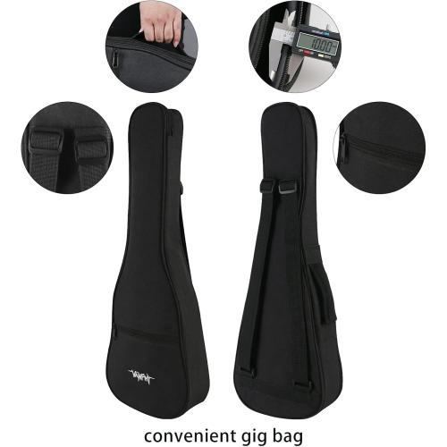 Electric Ukelele Concert Ukulele Acoustic Electric Uke with Equalizer 23 inch ukulele for adults Beginner with Starter Ukele Kit Include Ukulele Case Tuner Strap String Picks Clean Cloth