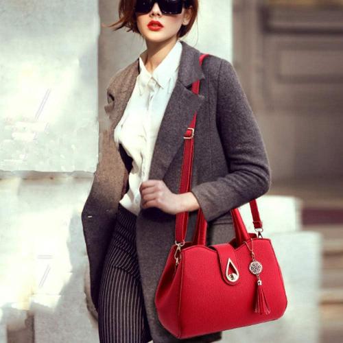 ZiMing Stylish Handbags Women Satchel Bag Top Handle Purse Medium Tote Bag Crossbody Bag Ladies Faux Leather Shoulder Bag
