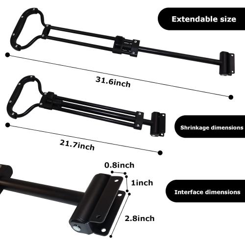Wagon Replacement Pull Handle Spare,Stroller Wagon Pull Handle，Suitable for Outdoor Camping Trolley Handle Accessories（Not Including Wagon）