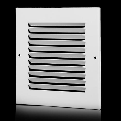 6x6 Vent Cover(Duct Opening Size),Air Return Vent Cover,Flat Vent Cover,Rejillas De Aire Acondicionado para Casa,Return Air Grilles,Outer Dimensions:7.75Wx7.75H(6W x 6H, Duct Opening)