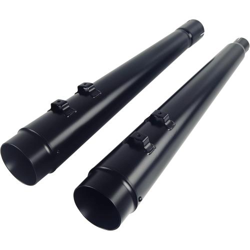 SHARKROAD Black 4.4” Slip-On Mufflers for Harley 2017-up Touring Road King, Steet Glide, Road Glide, Electra Glide, 06BB