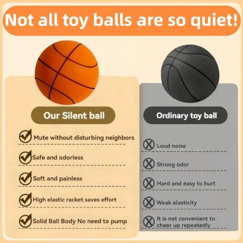 Indoor Basketball Set, 2025 Upgrade Silent Basketball with a Detachable Iron Basketball Hoop, Practicing Dribbling, Shooting, and Dunking Techniques Quietly at Any time Indoors,for Teens and Adults