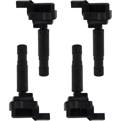 Set of 4 Ignition Coil Pack Compatible with 2003 2004 2005 Mercedes-Benz C230 CL203 W203 2012 2013 2014 2015 C250 SLK250 L4 1.8L 0986221066 A0001502980 A0001501580