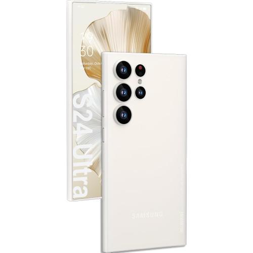 memumi for Samsung Galaxy S24 Ultra Slim Case, Super Light 0.3mm Matte Hard Back Cover for Galaxy S24 Ultra Thin Phone Case Minimalist Designed S24 Ultra, Matte Semi-Translucent White