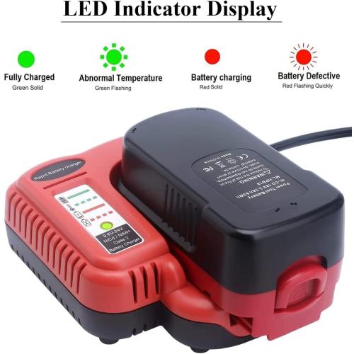 BDCCN24 BDFC240 Multi-Volt Battery Charger for Black Decker FSMVC 18V 14.4V 12V 9.6V 24V NiCD&NiMH Battery Black & Decker Firestorm HPB18 A1718 FS18FL HPB14 HPB12 HPB24