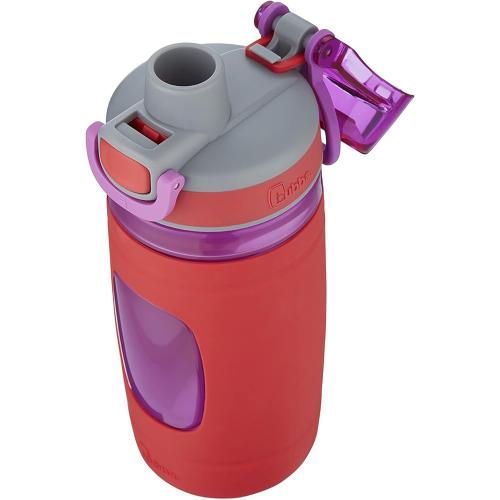 Bubba Leak Proof Flo Silicone Kids Water Bottle, 16 oz., Refresh Coral
