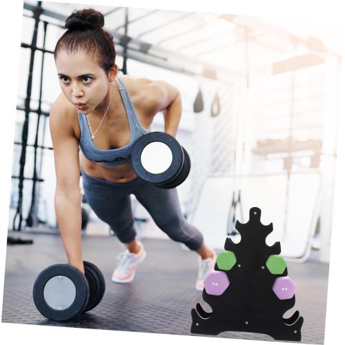 BESPORTBLE 2pcs Vertical Dumbbell Rack Stand Dumbbell Display Storage Fitness Equipment Accessories