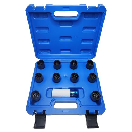 11PCS Wheel Locking Nut Key Kit Compatible with Toyota Models, Lexus, Tacoma, Wheel Lock Nut Socket Adapter Set, Wheel Anti-Theft Lug Nut Removal Tool, Anti-Theft Screw Remover