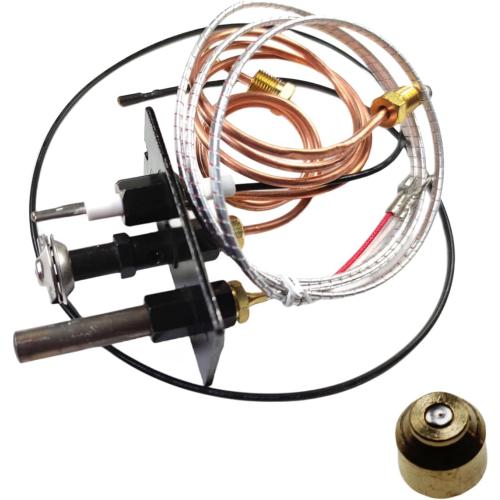 10002264 Pilot Assembly NG Fireplace Replacement of HHT Majestic & VC NG Pilot Assembly for Fireplaces, Fryer with 750mV Thermopile