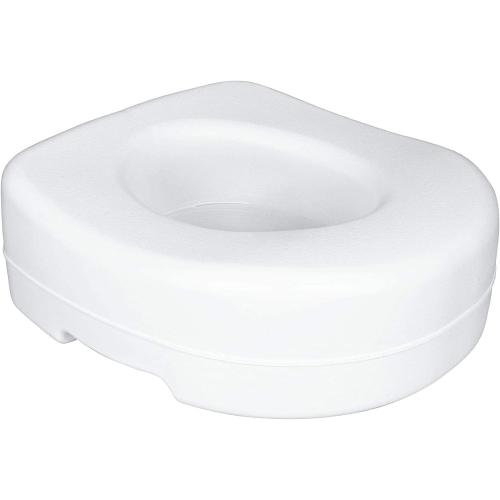 Carex Toilet Seat Riser, 5.5 Inch, Toilet Seat Risers for Seniors, Raised Toilet Seat, Supports 300lbs, Slip-Resistant, Toilet Riser, Elevated Toilet Seats