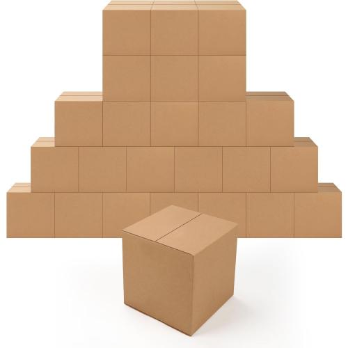 EdenseeLake 7x7x7 inches Shipping Boxes Small Cardboard Boxes for Packing, Moving, Mailing, 25 Pack