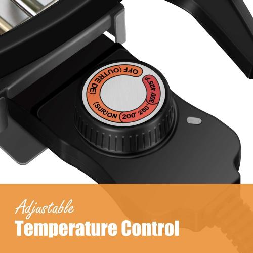 Electric Grill, Techwood Outdoor Electric BBQ Grill, Portable1600W Tabletop Grill for Party, Patio & Backyard Use, Black