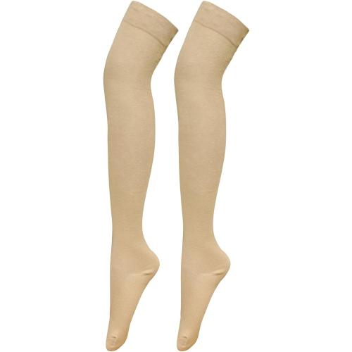 Size S-M Bestjybt Women Thigh High Socks Cotton Warm Over the Knee Socks Long Knee High Boot Stockings Leg Warmer