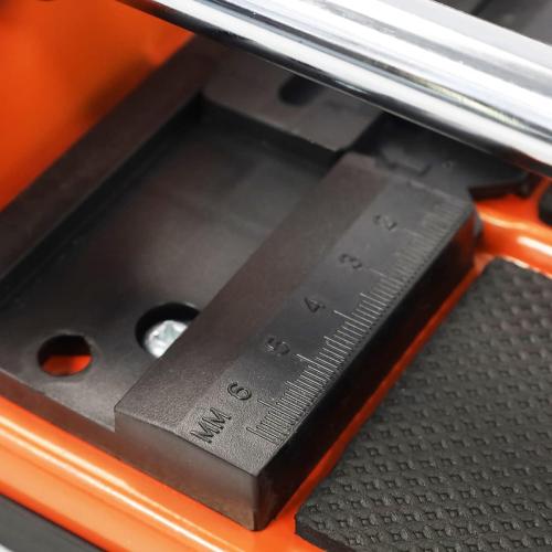 TILER 14 Inch Manual Tile Cutter, Professional Porcelain Ceramic Tile Cutter with Chrome Plated Solid Rails, Tungsten Carbide Cutting Wheel, Adjustable Fence Gauge, Anti-Skid Feet 8103E-2