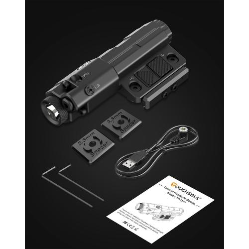 Mlok Picatinny Mounted 940nm IR Illuminator Flashlight IR Laser Combo for Night Vision Scope, Rechargeable Infrared Scope Hunting Light for Night Vision Optics (Must be Used with Night Vision Devices)