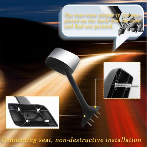 Chrome Hood Mirror Replacement International Lt 625 2018  Truck Driver Left Side Mirrors