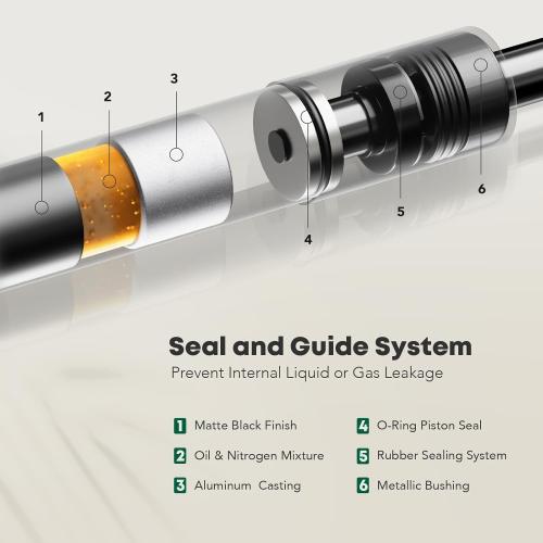 YHTAUTO Rear Trunk Gas Struts Shocks Replacement for Chevrolet 2009-2013 Impala, 2014-2016 Impala Limited, Sedan, Set of 2 Lift Supports, Replace# 25964299