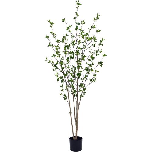7ft Artificial Citrus Tree – Minimalist Faux Tree for Indoor Décor, Fake Critus Tree Perfect for Home, Office, Living Room, Bedroom & Porch