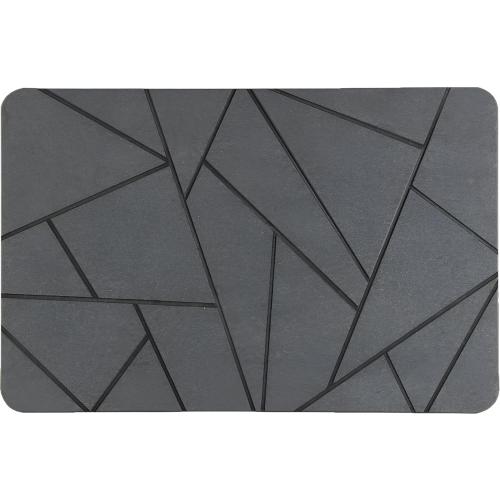 Stone Bath Mat - Non-Slip Ultra Absorbent Stone Bath Mats for Bathroom, Easy to Clean Bathroom Mat Quick Dry, Elegant & Modern Absorbent Bath Mat (Grey 23.6 X 15.4)