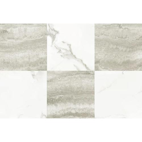 Art3d 30-Pack Peel and Stick Vinyl Floor Tiles, White & Beige Marble