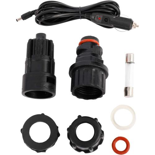 PetierWeit Car Cleaning Wash Pump DC 12V 100W 145 PSI High Pressure Portable Washdown Deck Pump Self-Priming Quick Car Cleaning Wash Pump with Electrical Washer Kit