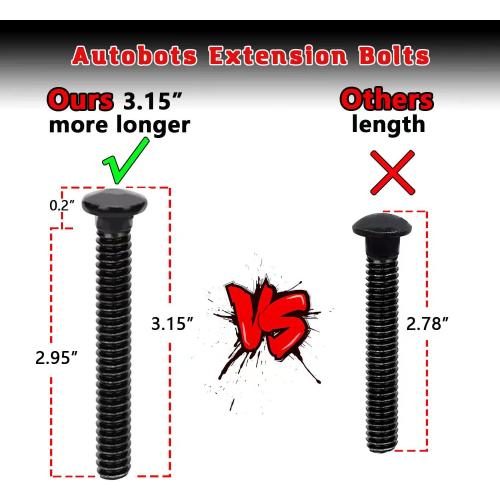 AUTOBOTS 1/2 Heavy Duty Bolt-On Forged D Ring, 12000Lbs Break Strength Tie Down Anchors Hooks, for Trailers, Trucks, and Cargo Tie Downs (Pack of 4) Black