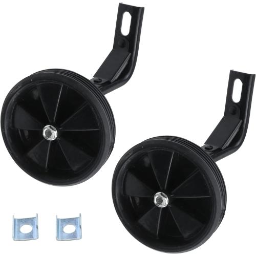 Pair of Black Bicycle Auxiliary Wheel Children's Bicycle Accessories,Training Wheels Kids Bike Children Training Bike Wheel