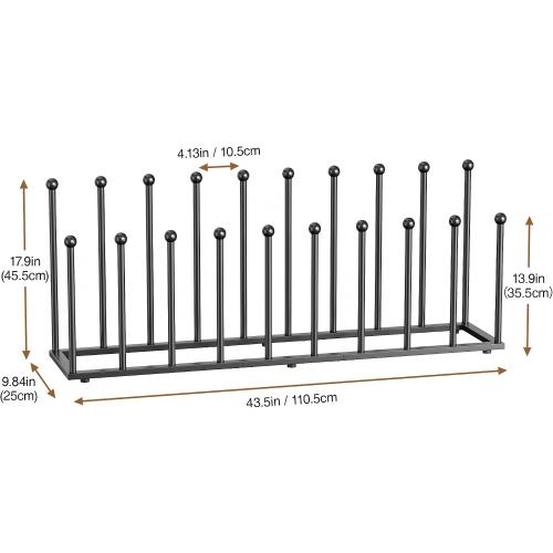pickpiff Free Standing Shoe Racks - Black Metal Boot Rack Organizer Tall Boots for Dorm Room, Closet, Entryway, Bedroom, Patio Outdoor, Hallway, Black, Shoe Storage Fit for 10 Pairs