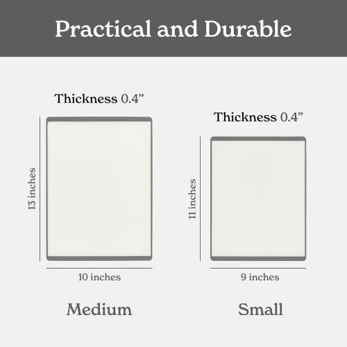 SMIRLY Plastic Cutting Board Set, Dishwasher Safe Plastic Cutting Boards Set for Kitchen, Cutting Boards for Kitchen - Plastic Chopping Board Set