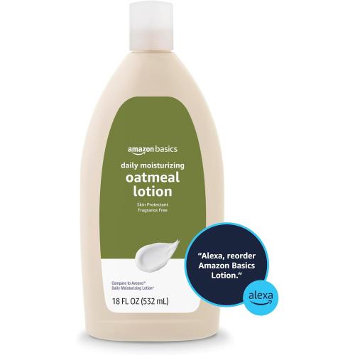 3 pack  Daily Oatmeal Body Lotion and Skin Protectant Moisturizer, Fragrance Free, 18 Fl Oz (Pack of 1) (Previously Solimo)