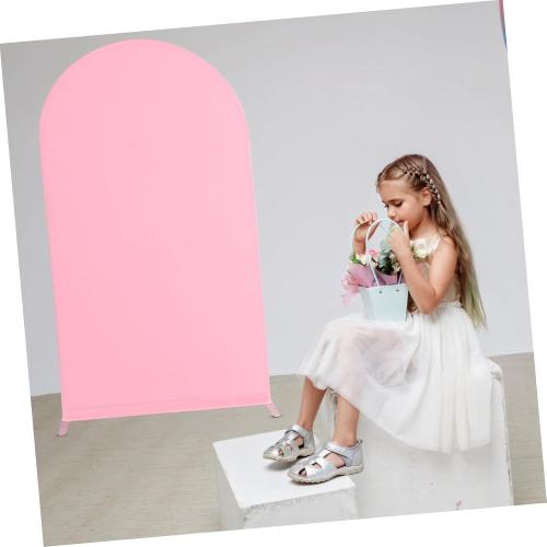 PRETYZOOM Elegant Spandex Wedding Arch Bracket Cloth Backdrop Sleeve for Ceremony Decoration for Weddings and Birthday Parties