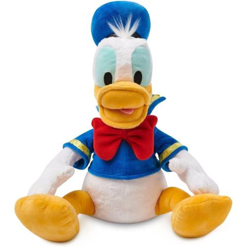 DISNEY STORE Official Donald Duck Medium Soft Toy for Kids, Cuddly Character with Fuzzy Texture and Embroidered Details, Disney Plushy Suitable for All Ages.